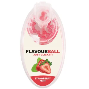 Flavourball - Jordbær Aroma Klik Kugler 100 stk