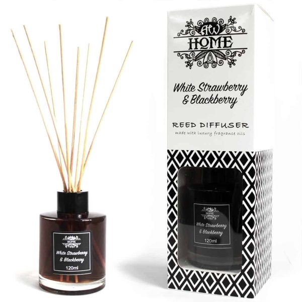 aw home reed diffuser white strawberry and blackberry