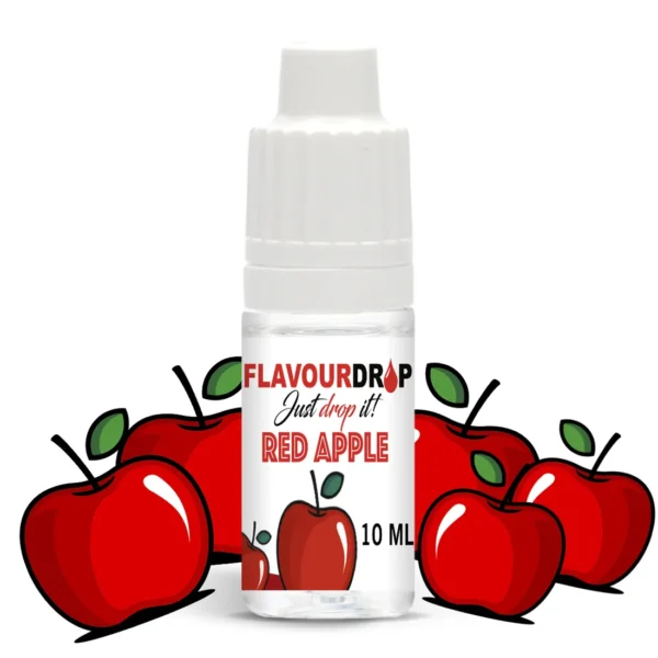 flavourdrops roed aeble aroma juice 10 ml