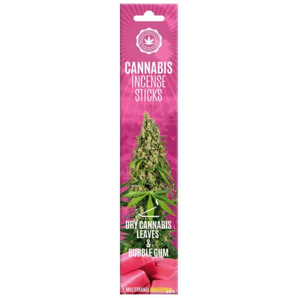 cannabis incense sticks dry cannabis leaves and bubblegum 1